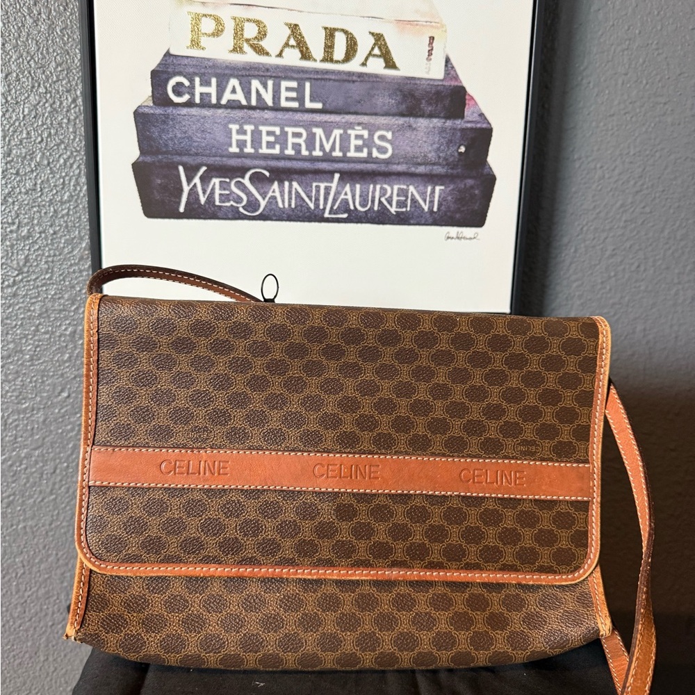 Celine Tan and Orange Leather Interior